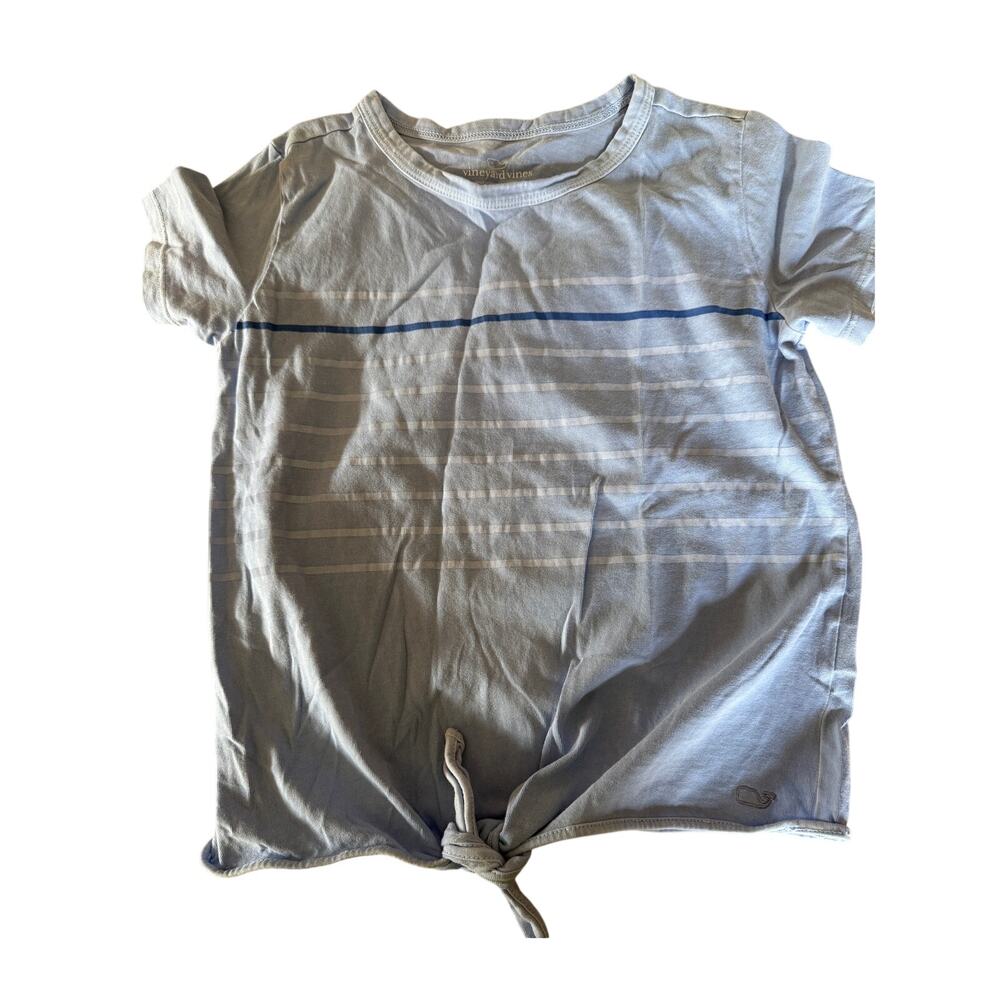 Vineyard Vines blue stripe shirt size 10-12